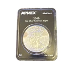 2019 American Silver Eagle $1 Coin - BU APMEX Mint Direct slight Toning