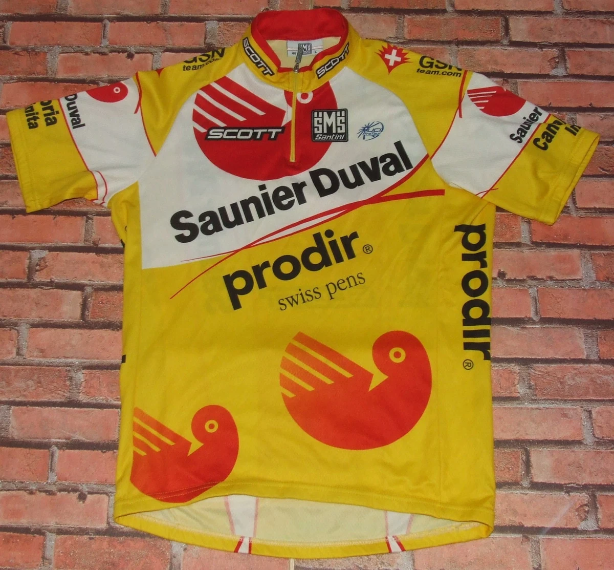 Maillot Cyclisme Nalini LPR Brakes 2008 - Taille L - Gris - Vintage Tour De France
