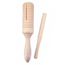 Guiro Instrument Wood Guiro Percussion Musical Set Educational Toy for Kids
