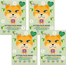 7th Heaven Animal Face Mask Multipack for Kids & Teens Masks for Sensitive Skin