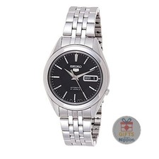 Seiko SNKL23K1 Men's Automatic Watch Black Dial Stainless Steel New