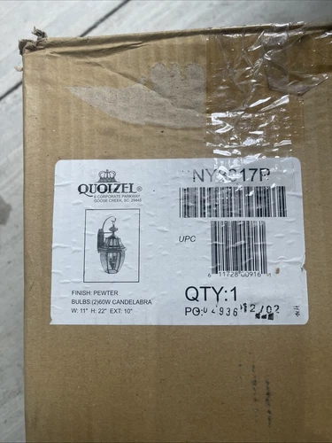 Newbury - 2 Light Large Wall Lantern - 22 Inches high-Pewter Finish Outdoor - Picture 2 of 4