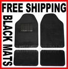 Chevy Black Carpet Car 4 pc Front Rear Floor Mat Mats 