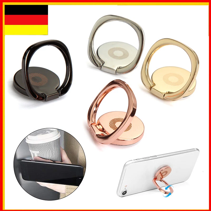 Metall Handyhalter Ring 360 Rotation Ständer Halterung Fingerring rund für Handy - Bild 1 von 4