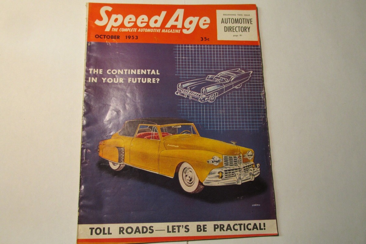 VINTAGE SPEED AGE MAGAZINE OCT.1953 4007 | eBay