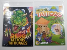 NEW Savvi Dino Mighty  Fantasy Fighters Temporary Tattoos 50 Total Fun Kids