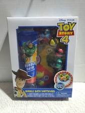 NEW: Toy Story 4 Pixar: Bubble Bath  Dartboard Set 1 Dart Board  4 Vel-Balls 