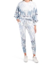 Young Fabulous Broke Saltwater Crew Top Shoreline Jogger Set Size S or M