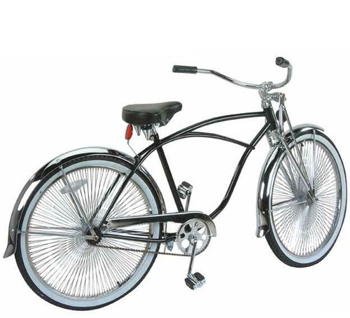 144 spokes Bicycle Bike Black Frame 
