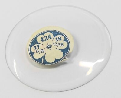 VERRE BOMBER MONTRE POCHE GOUSSET DIAM. 25.5 mm