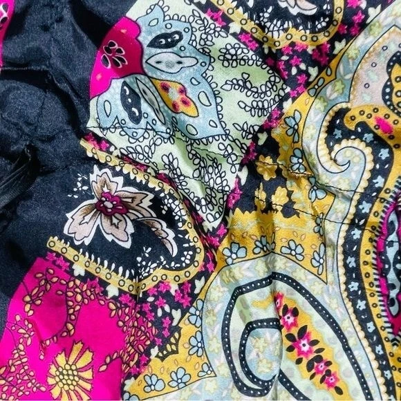 Vestido Pañuelo Asimétrico Kimono Playa Largo Sin Mangas Azul Cacao M Foto 3 de 4