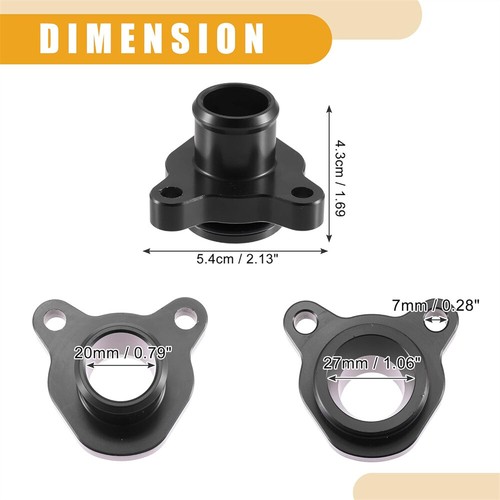 For BMW 1 2 3 4 5 Series Coolant Port Flange Fitting w/ O-ring Clamp 11537649409 - Picture 3 of 6