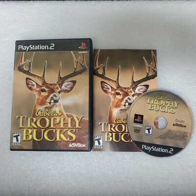 Cabela's Trophy Bucks PS2 PlayStation 2 Game with manual cleaned and tested