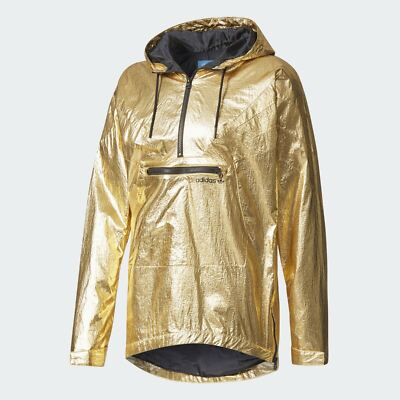 BQ2000] Mens Adidas Originals FONTANKA JACKET Gold