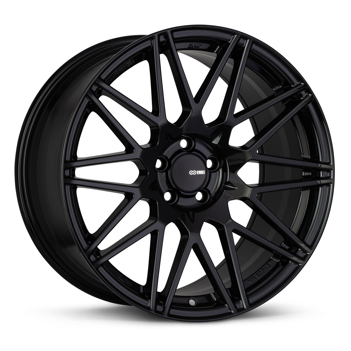 18x8 +45 Enkei TMS 5x112 Gloss Black Wheels (Set of 4) | eBay