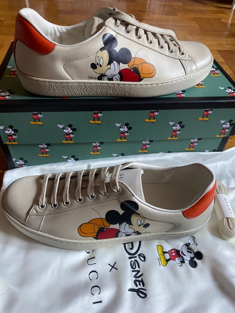 Size 9 - Brand new Men's Gucci Ace Low x Disney Mickey Mouse