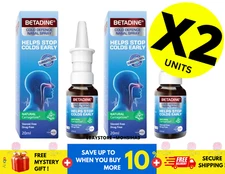 BETADINE Adult Cold Defence Nasal Spray 20ml Helps Stop Colds Early X 2