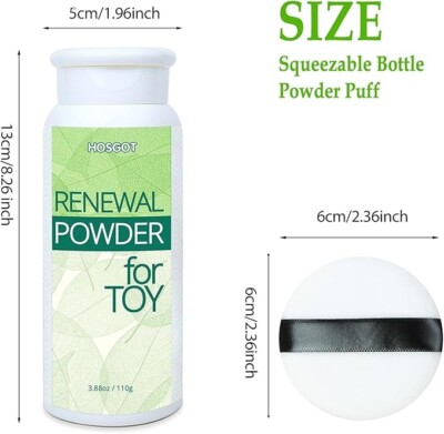 Renewal Powder for Silicone Sex Toys/Dolls - Prevent Stickiness from  forming | eBay