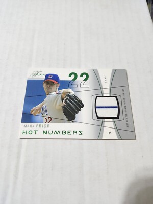 2004 Flair Hot Numbers Mark Prior # MAP