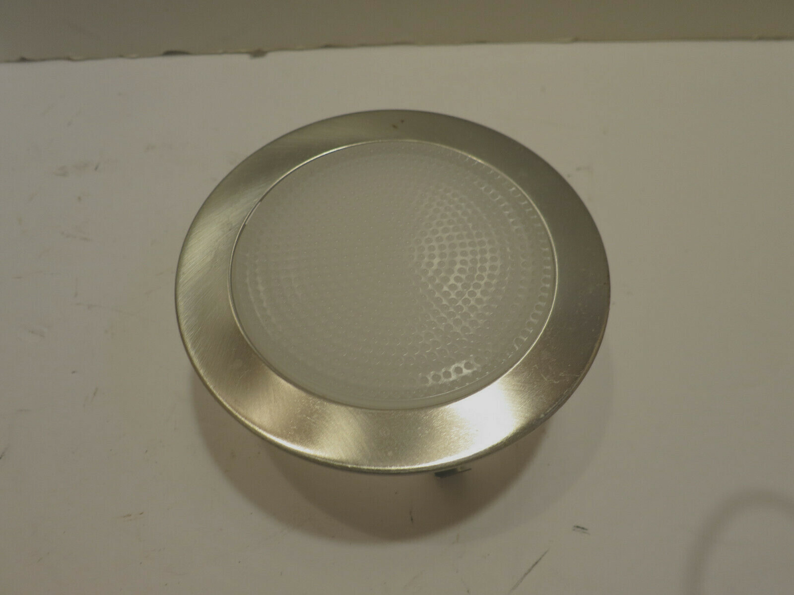 5" Inch Recessed Can Light Shower Trim Frosted Glass Brushed Stain