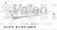 Valeo 437188 Generator FüR Audi Seat Skoda VW