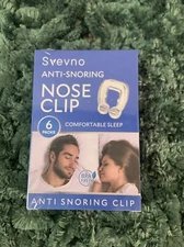 6 Pack Stop Snoring Nose Clips  With Case Anti Snore Sleep Aid Apnea Device .NIP