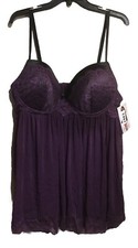 NWT Dreamgril Womens Plus Size 2X Plum Babydoll & G-String Great For Valentines