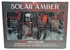 NEW - MENS SOLAR AMBER - FRAGRANCE MIST - BODY LOTION - SHOWER GEL - HAND CREAM