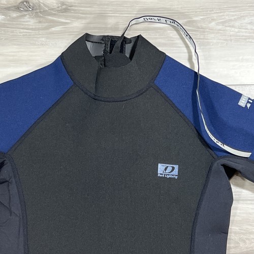 Dark Lightning Wetsuit Youth Size 12 Black Blue Back Zip New - Picture 3 of 9