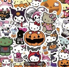 52 PCs Authentic Hello Kitty Friend s Halloween Stickers Kuromi My Melody