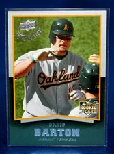 2008 Upper Deck Timeline Daric Barton ~ROOKIE~ Oakland Athletics #51
