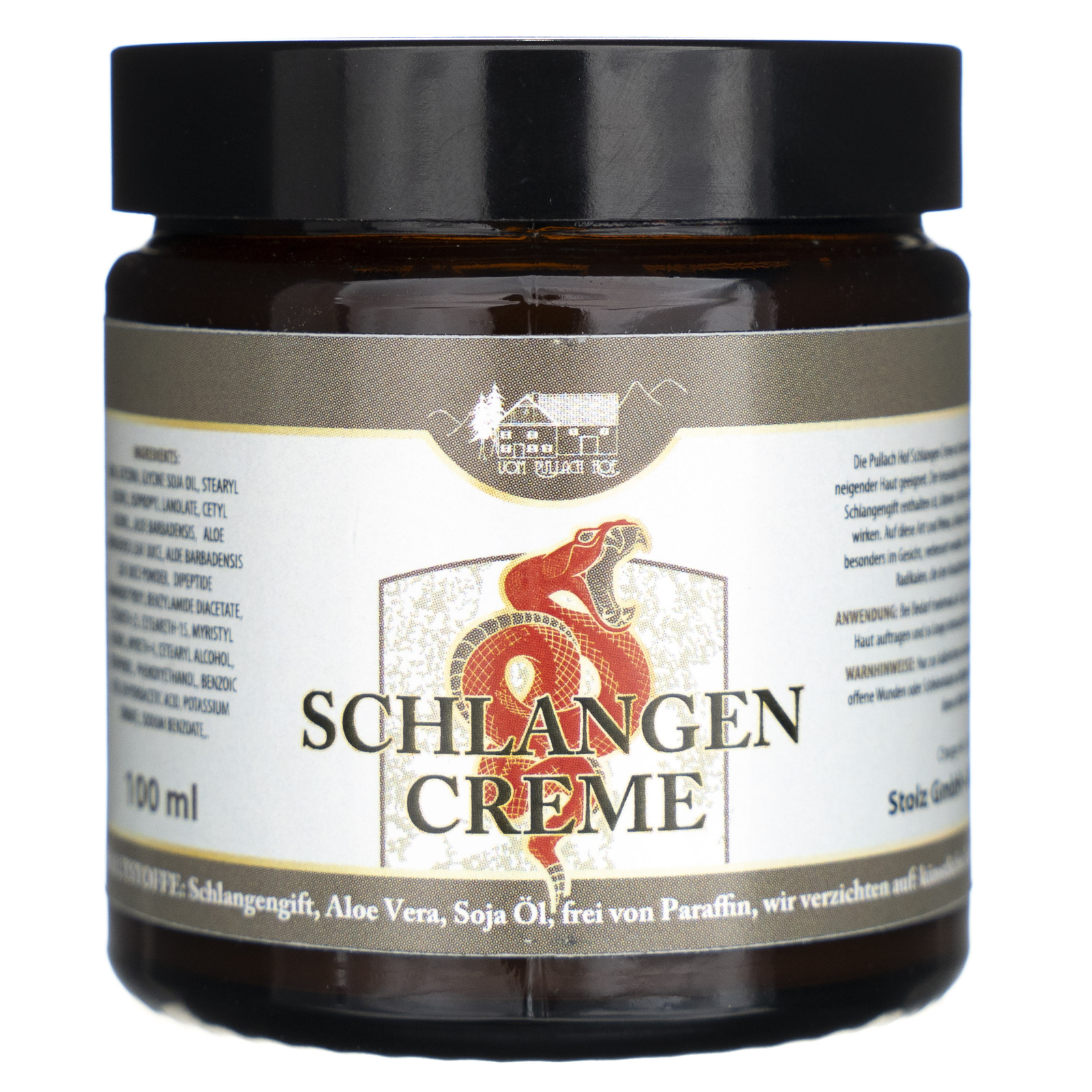 Pullach Hof Creme a l'aloe vera et au venin de serpent, 100 ml