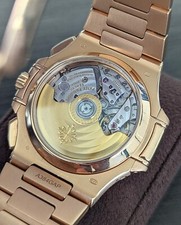 Patek Philippe Nautilus 5980 Rose Gold Chronograph 5980/1R 40mm Date Excellent 8