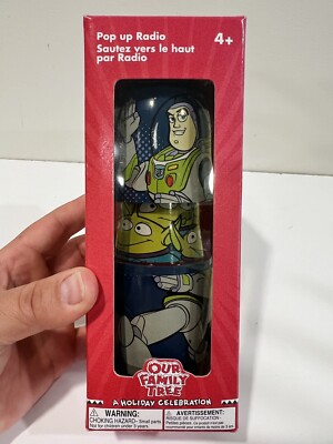 Vintage Toy Story Our Family Tree Buzz Lightyear Pop Up Radio NEW IN BOX