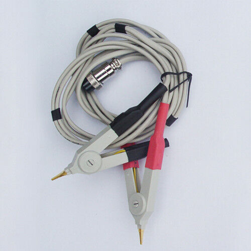 Kelvin Clip Alligator Clip Test Leads for LCR Meter W/ 5 Pin Din Female Socket - Picture 2 of 3