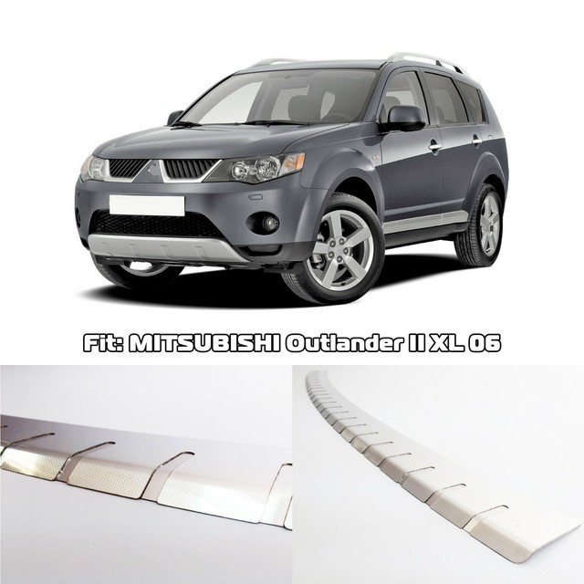 Rear Bumper Protector Guards Trim Sill Cover fit Mitsubishi Outlander