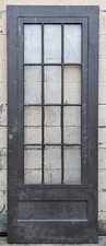 32"x85" Antique Vintage Old Wood Wooden Storm Screen Exterior Door Window Glass