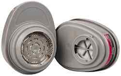 2 Pack MSA P100 Respirator Refill Cartridges: Organic Vapor, Gray