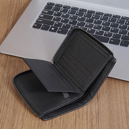 RFID Blocking Mens Small Leather Wallet Credit Card Holder Mini Bifold Purse US - Picture 7 of 19