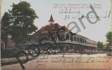 1909 CHICAGO, Sans Souci Amusement Park, The Casino, 60th Str., postcard jj313