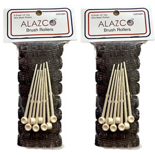 16 Pc Vintage Style Hair Roller Mini Small Brush Rollers Mesh Curlers Bristles 2