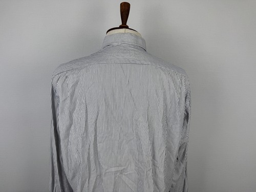 Lacoste Gray Striped Long Sleeve Casual Button Down Shirt Sz 43 - Picture 12 of 24