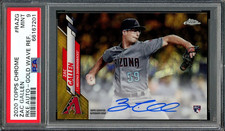 Zac Gallen Diamondbacks 2020 Topps Chrome Gold Wave Refractor RC Auto /50 PSA 9