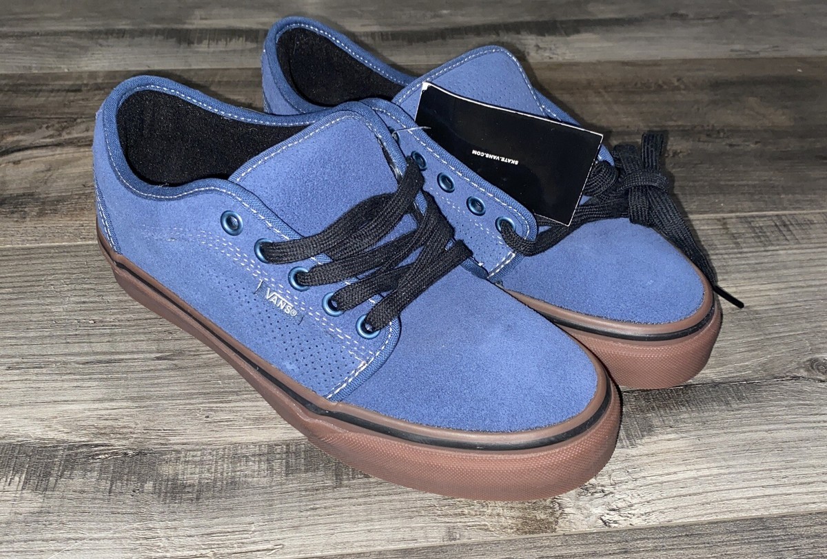Vans Seldan Blue Suede Low Top Skate Sneakers Mens 7.5 Vans Old Skool Low Mens Skate Shoe Blue Black D3HNVY – Shoe  main image 2