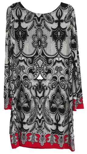 Nicole Miller Women's Crinkle Puff Sleeve Mid Dress White Size 14