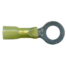 Heat Shrink Crimp Long Neck Ring Terminal 12-10 Gauge 5/16" Stud USA - 100 Pack