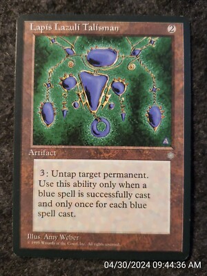 MTG Ice Age -- LAPIS LAZULI TALISMAN -- Uncommon NM Magic