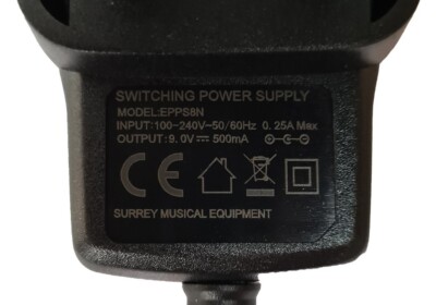 BOSS DD-20 DIGITAL DELAY GIGA POWER SUPPLY (2 METER) ADAPTER UK 9V