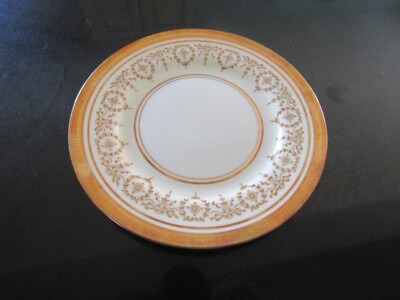 1~GORGEOUS AYNSLEY~GOLD DOWRY~6 3/8 INCH BREAD PLATE (S)