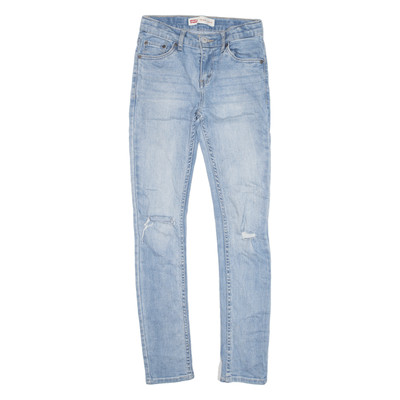 LEVI'S Zerrissene Mädchen Jeans Blau Slim Tapered W25 L28